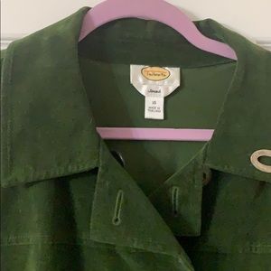 Velour green Talbots blazer